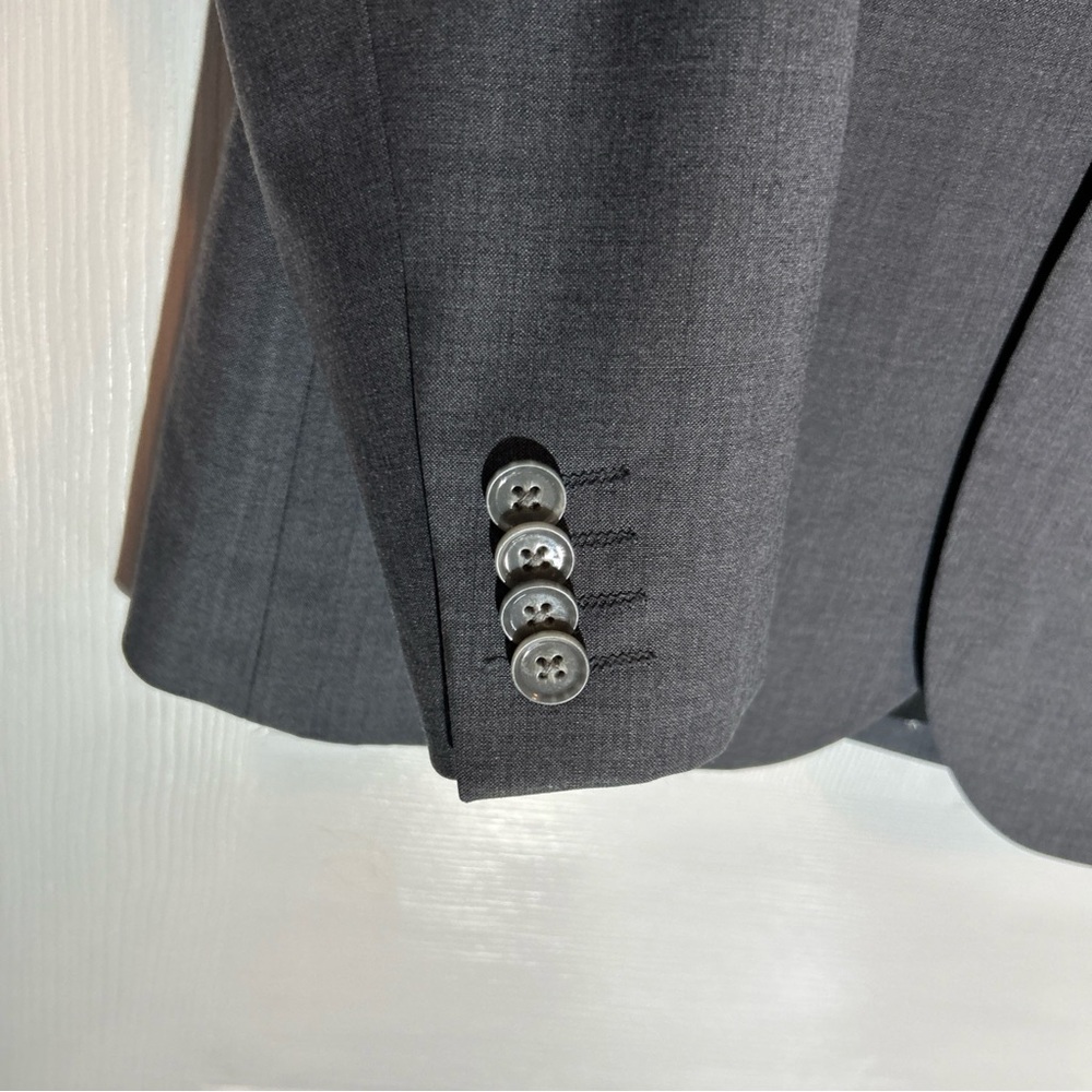 Express Extra Slim Gray Blazer - image 6